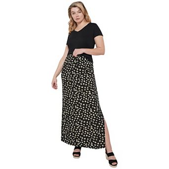 Ellos Plus Size Knit Maxi Skirt