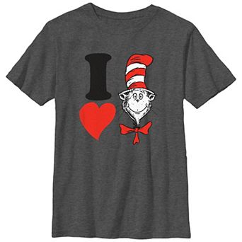 Boys 6-20 Dr. Seuss I Heart The Cat In The Hat Graphic Tee