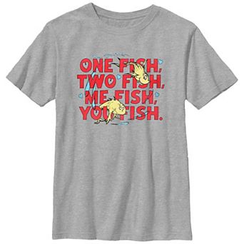Boys 8-20 Dr. Seuss One Fish Two Fish Me Fish You Fish Graphic Tee