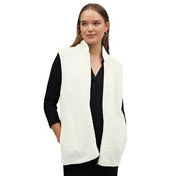 ellos Plus Size Sherpa Vest