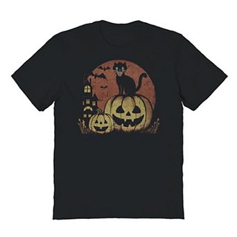 Men's Vintage Halloween Night Halloween Graphic Tee