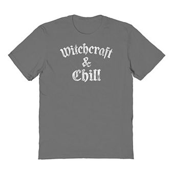 Men's Witchcraft and Chill Halloween Graphic Tee