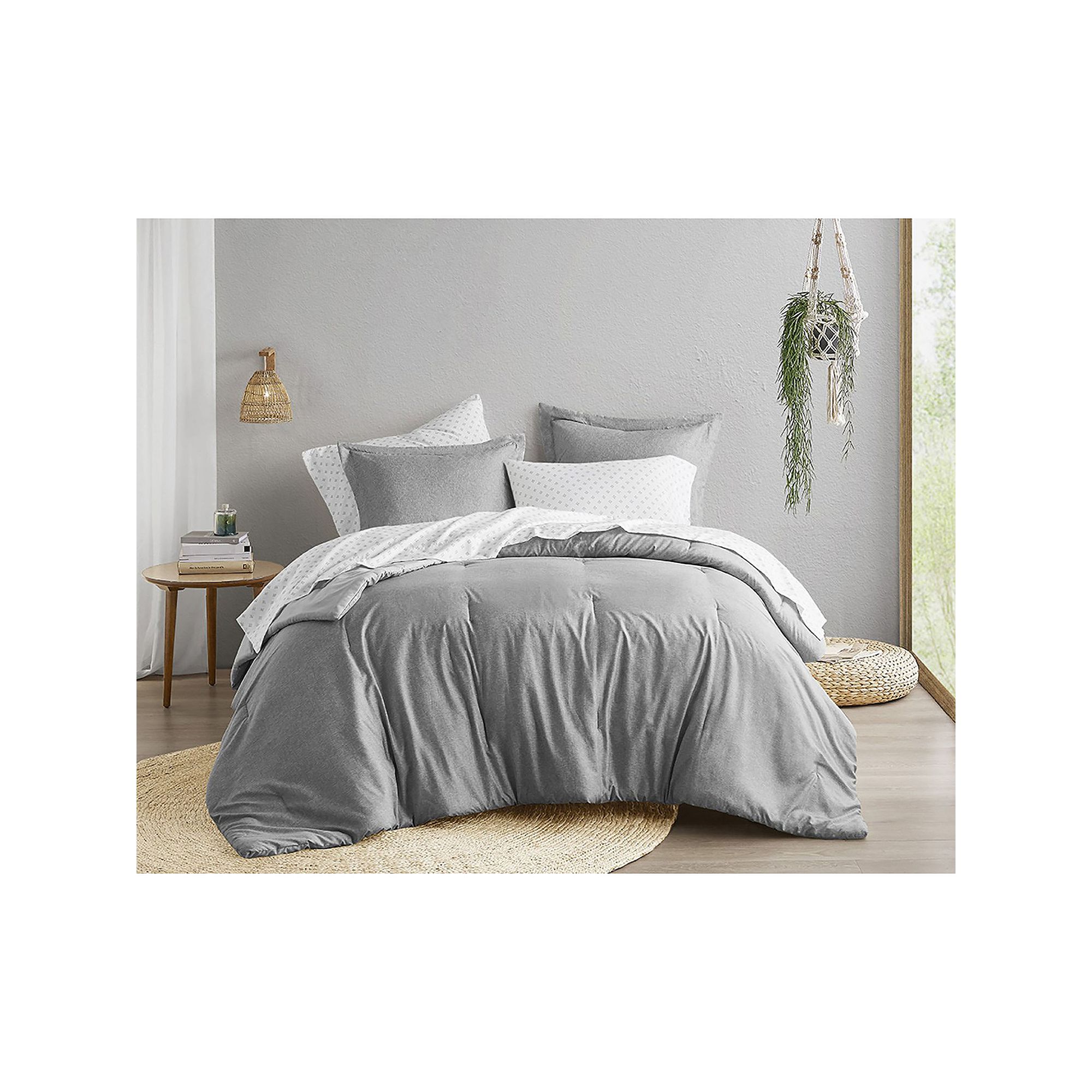 510 Design Camden Chambray Print Microfiber Comforter Set with Bed Sheets, 
