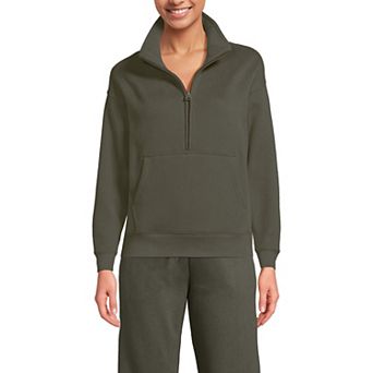 Women's Lands' End Modern Fit Half-Zip Sweatshirt