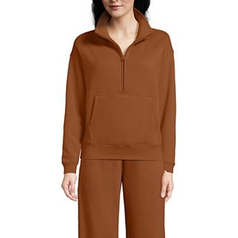 Women's Lands' End Modern Fit Half-Zip Sweatshirt