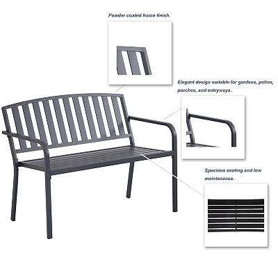 Sonoma Goods For Life® Steel Garden Bench