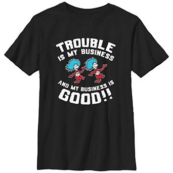 Boys 8-20 Dr. Seuss Trouble Is My Business Graphic Tee