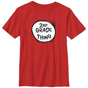 Boys 8-20 Dr. Seuss 2nd Grade Thing Graphic Tee