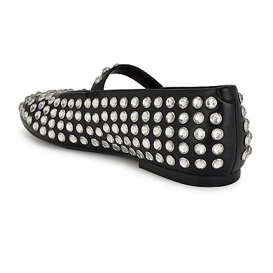 Nine West Emmil Women's Round Toe Embellished Dress Flats