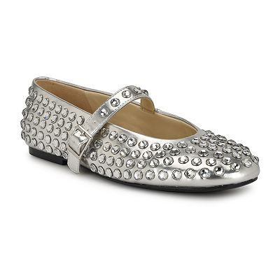 loafer nine west metallic flats