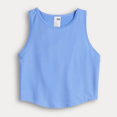 Juniors' SO® Relaxed Mesh Tank Top