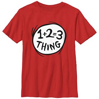 Boys 6-20 Dr. Seuss One Plus Two Three Thing Graphic Tee