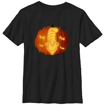 Boys 6-20 Dr. Seuss The Cat In The Hat Carved Pumpkin Graphic Tee