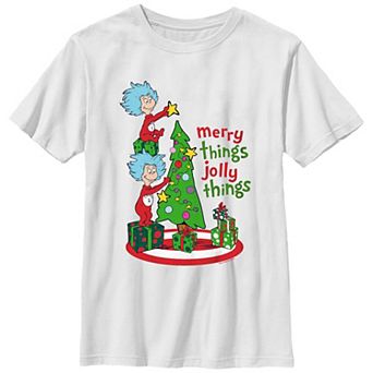 Boys 8-20 Dr. Seuss Merry Things Jolly Things Graphic Tee
