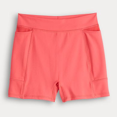 SO® Juniors Sporty Mesh Pocket Bike Shorts