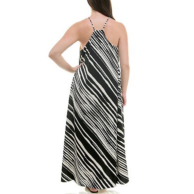 Women's Nicole Miller Sleeveless Flowy Maxi Slip Dress