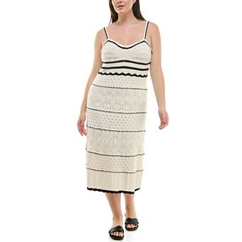 Women's Nicole Miller Crochet Skinny Strap Dress
