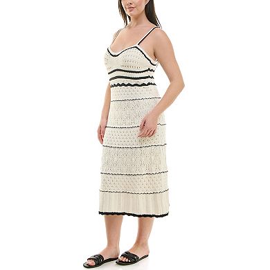 Women's Nicole Miller Crochet Skinny Strap Dress