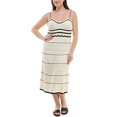 Women's Nicole Miller Crochet Skinny Strap Dress