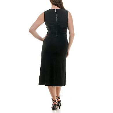 Women's Nicole Miller Sleeveless Knit Bodycon Midi Dress