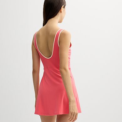 Juniors SO® Piped Sporty Mini Dress