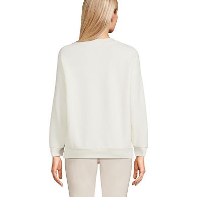 Women's Lands' End Modern Fit Crewneck Sweatshirt