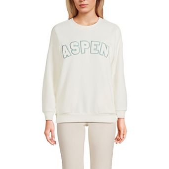 Women's Lands' End Modern Fit Crewneck Sweatshirt