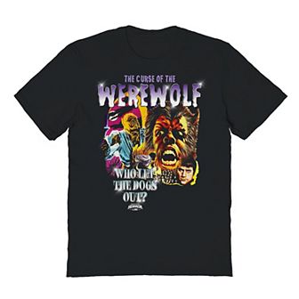 Men's Who Let The Dogs Out Horror Graphic Tee