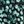 Black Green Ditsy
