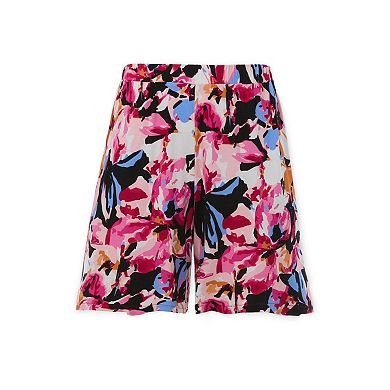 Ellos Plus Size Elastic Waist Flowy Shorts
