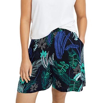 ellos Plus Size Flowy Shorts