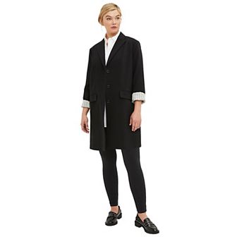 ellos Plus Size Long Boyfriend Blazer