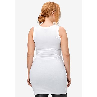 ellos Plus Size Long Sleeveless Tank