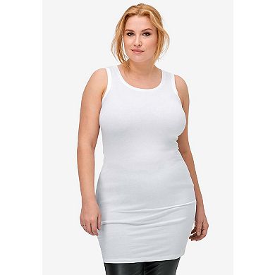 ellos Plus Size Long Sleeveless Tank