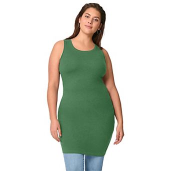 ellos Plus Size Long Sleeveless Tank