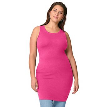 ellos Plus Size Long Sleeveless Tank