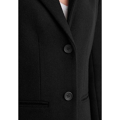 ellos Plus Size Classic Wool-Blend Coat