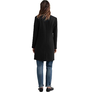 ellos Plus Size Classic Wool-Blend Coat