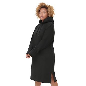 ellos Plus Size French Terry Hooded Sweatshirt Dress