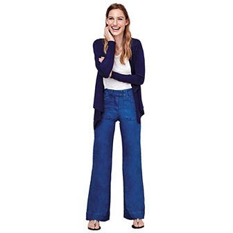 Ellos Women's Plus Size High-waist Wide Leg Jeans