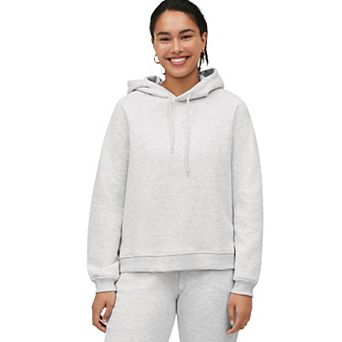ellos Plus Size Hooded Fleece Boxy Sweatshirt