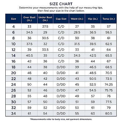 Swim 365 Women's Plus Size Split-neck Long Sleeve Swim Tee With Built-in Bra