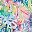 Rainbow Tie Dye Palm