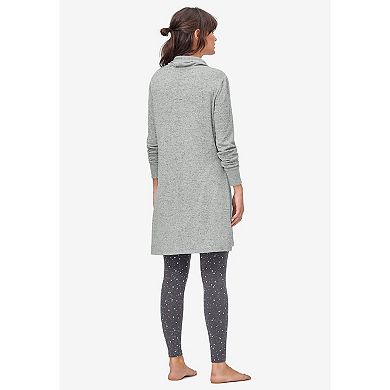 ellos Plus Size Funnel-Neck Lounge Sweatshirt Tunic