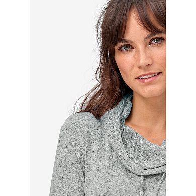 ellos Plus Size Funnel-Neck Lounge Sweatshirt Tunic