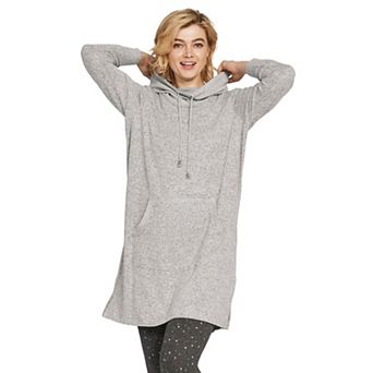ellos Plus Size Funnel-Neck Lounge Sweatshirt Tunic