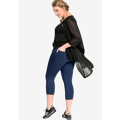 ellos Plus Size Capri Jegging