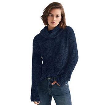 ellos Plus Size Chenille Turtleneck Sweater
