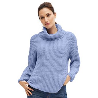 ellos Plus Size Chenille Turtleneck Sweater