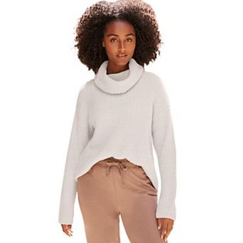 ellos Plus Size Chenille Turtleneck Sweater